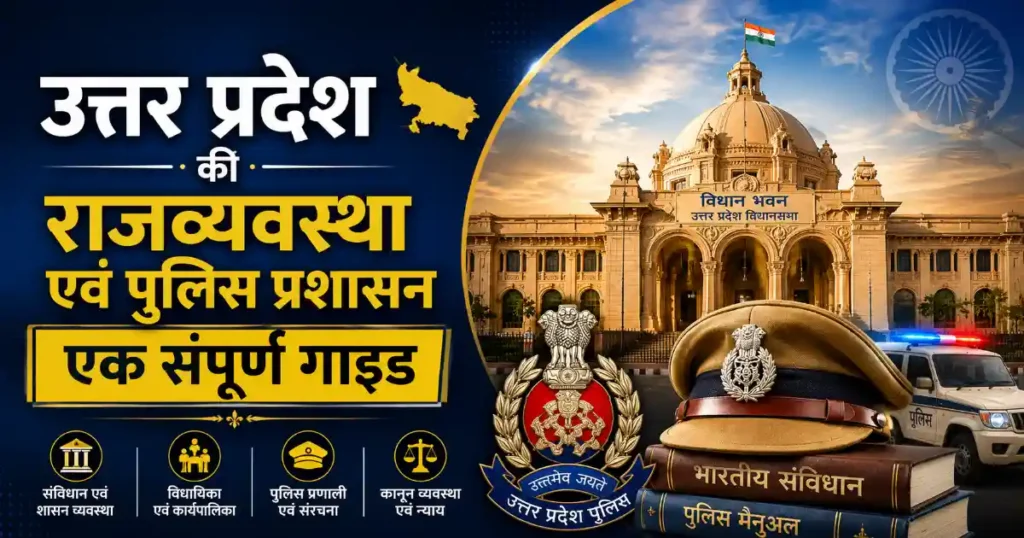 उत्तर प्रदेश की राजव्यवस्था और पुलिस प्रशासन: ऐतिहासिक एवं प्रशासनिक गाइड - UP Polity & Police Administration Guide